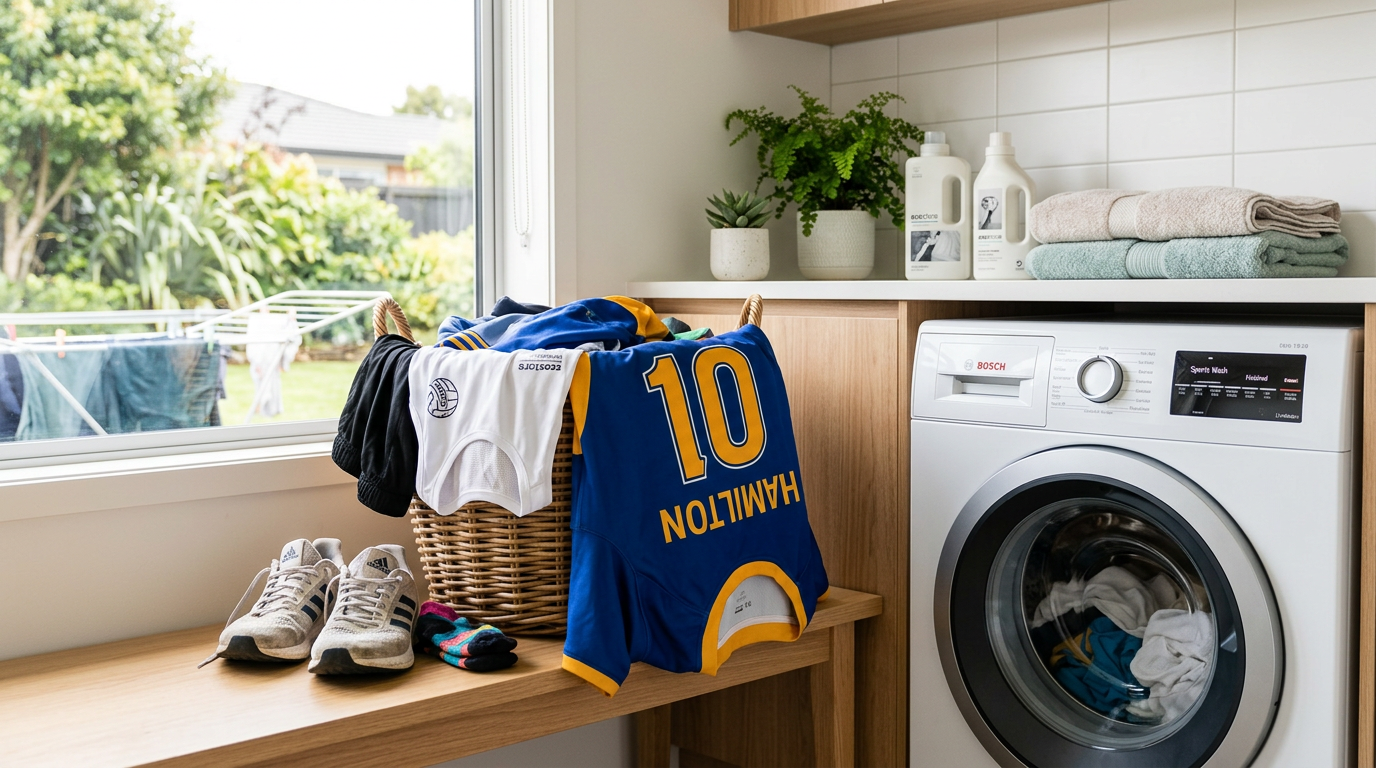 Sports Gear Laundry in Hamilton | Clean Kits for Active Families